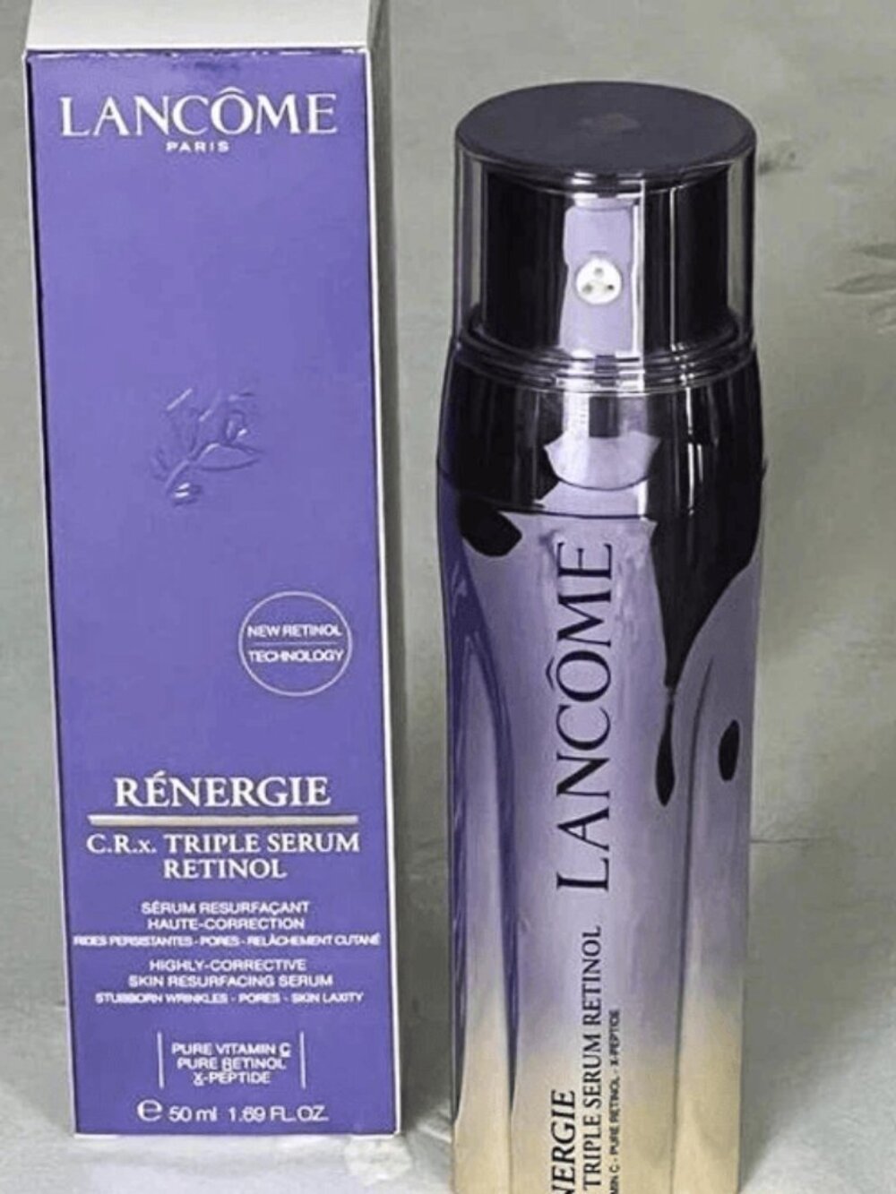 Lancome Renergie C.R.x Triple Serum RETINOL 1.7 oz / 50mL NIB & SEALED